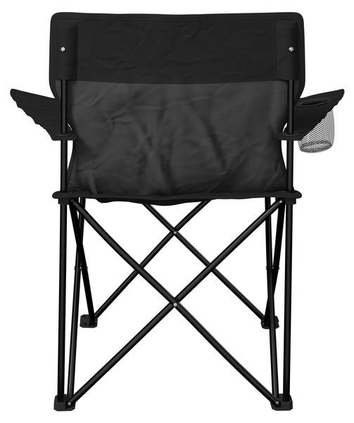 Campingsessel BLACKY Schwarz - Metall - Textil - 80 x 80 x 51 cm