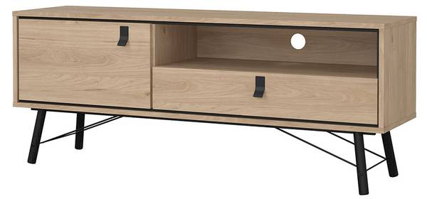 TV tafel Ry bruin - deels massief hout - 151 x 60 x 40 cm