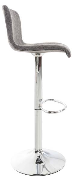 Barhocker Hoover Hellgrau - Silber