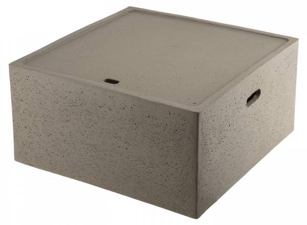 Garten-Couchtisch HANS Grau - Beton - 68 x 35 x 68 cm