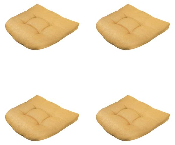 Sitzkissen NAPELS 4er-Set Gelb