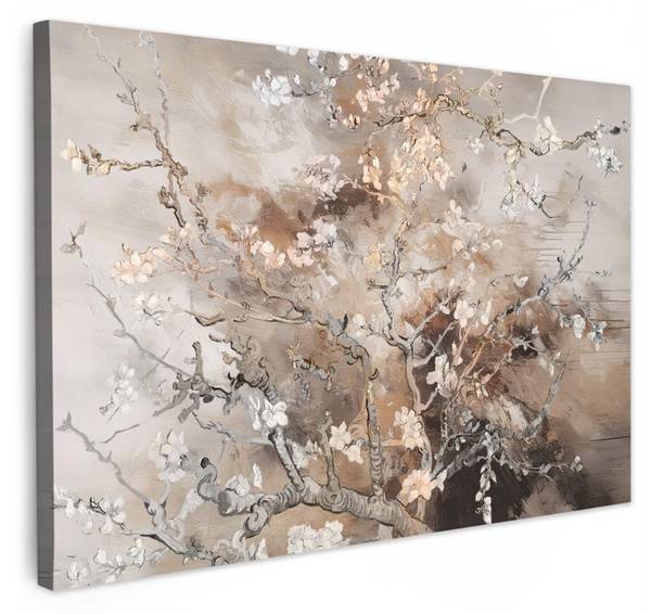 LEINWANDBILD Mandelblüte 120 x 80 cm