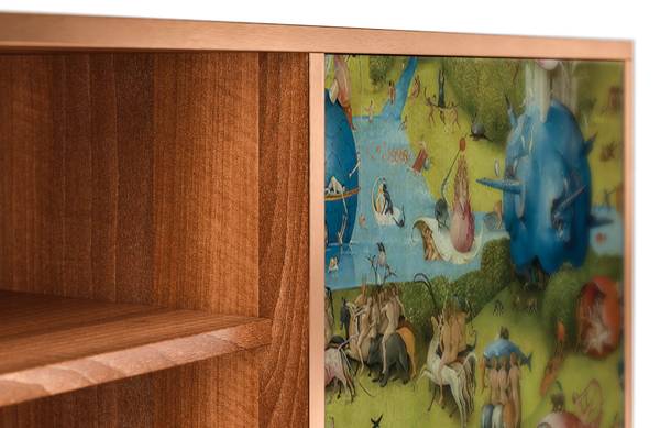 TV-Lowboard T2 Walnuss Grün - Holzwerkstoff - 170 x 69 x 48 cm
