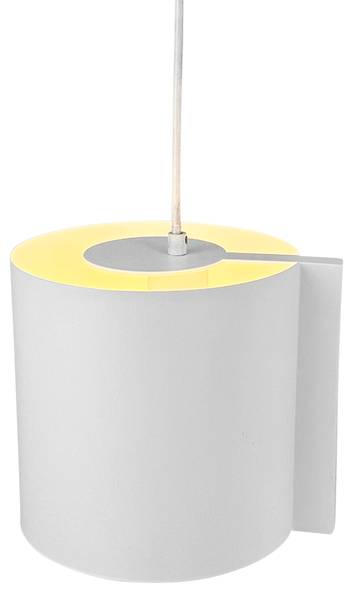 Pendelleuchte WUM Weiß - Metall - 23 x 20 x 20 cm