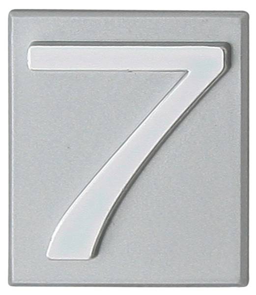 Hausnummer ZNAL Silber - Kunststoff - 40 x 47 x 1 cm