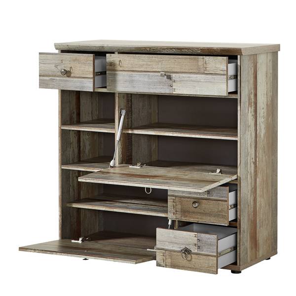 Schuhkommode Tapara I Braun / Grau