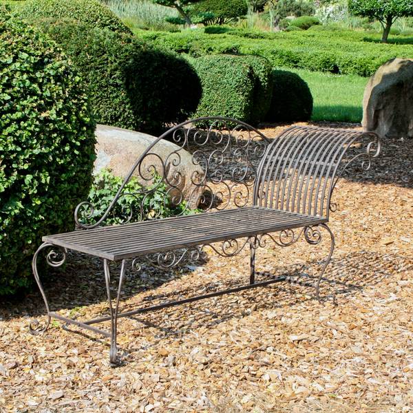 Gartenbank Lamogton Stahl - Rostbraun