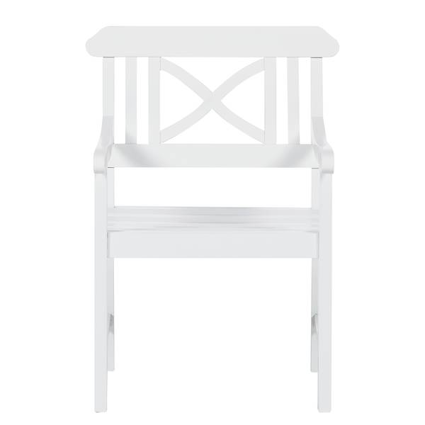 Sedia da giardino Eternal I Legno massello di acacia - Bianco