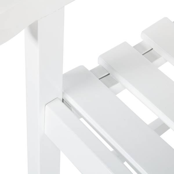 Sedia da giardino Eternal I Legno massello di acacia - Bianco