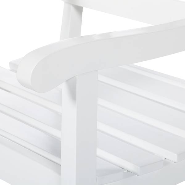 Sedia da giardino Eternal I Legno massello di acacia - Bianco