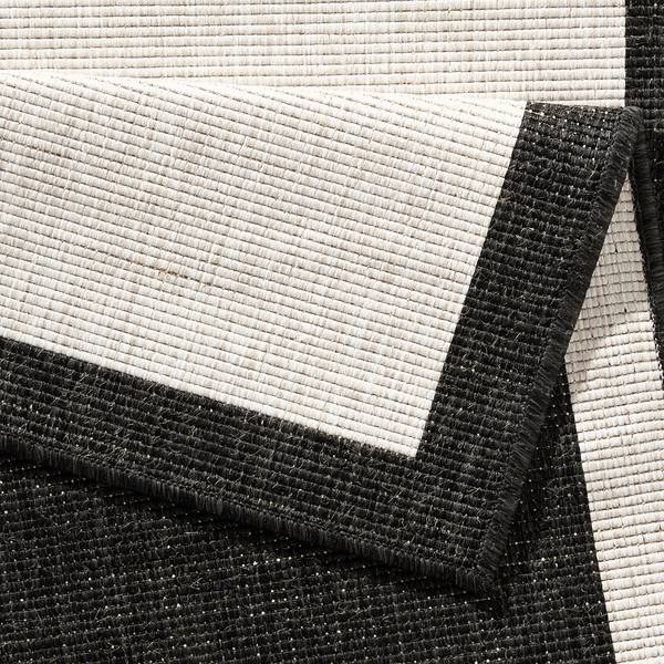 In- en outdoorloper Qala kunstvezels - zwart - 80 x 250 cm