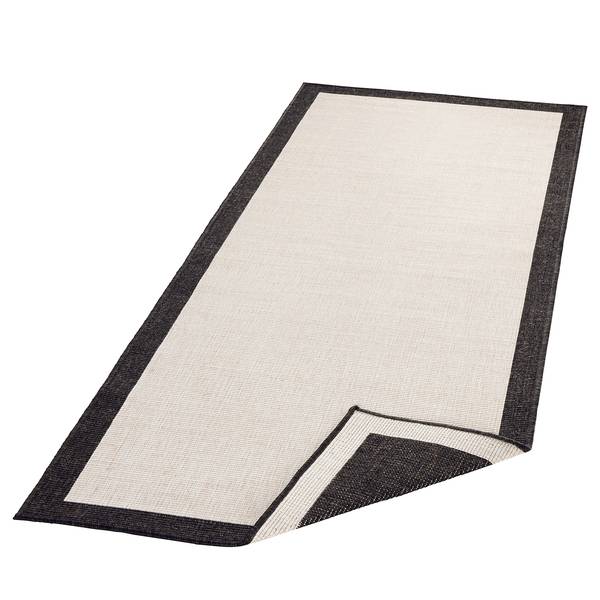 In- en outdoorloper Qala kunstvezels - zwart - 80 x 250 cm