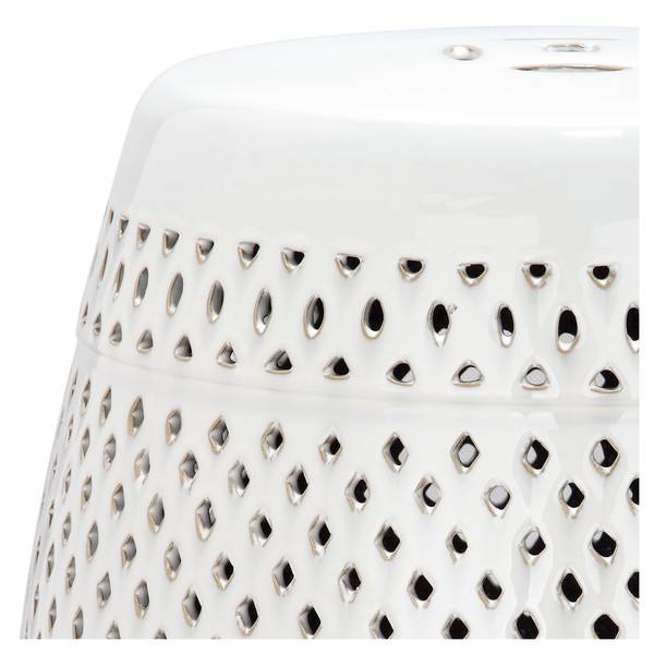 Sgabello in ceramica Diamond Color crema