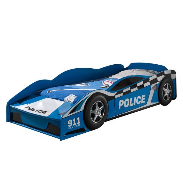 Kinderbett Police Car Blau
