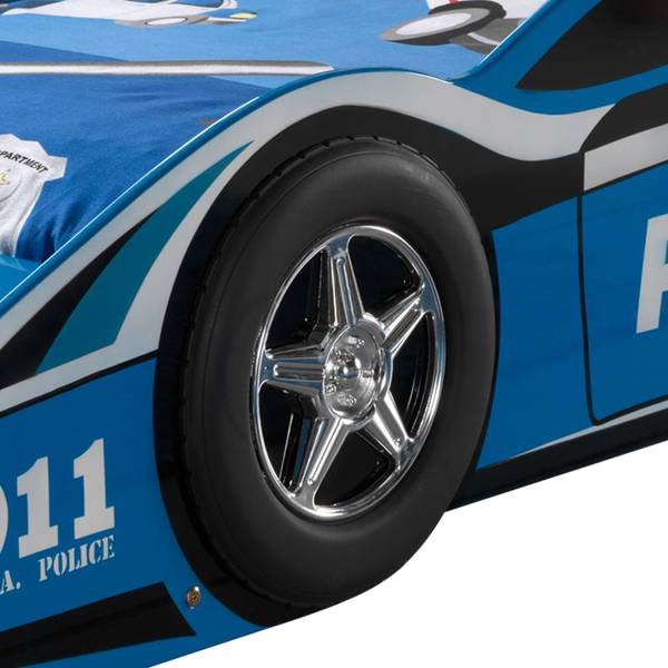Kinderbett Police Car Blau
