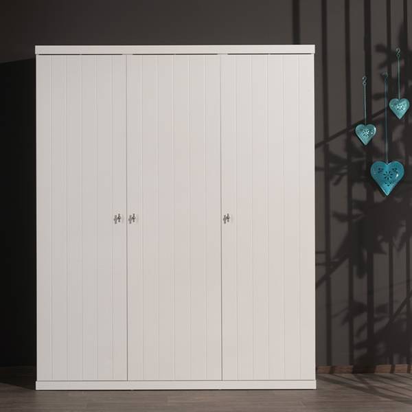 Kleiderschrank Robin (3-trg.) Weiß
