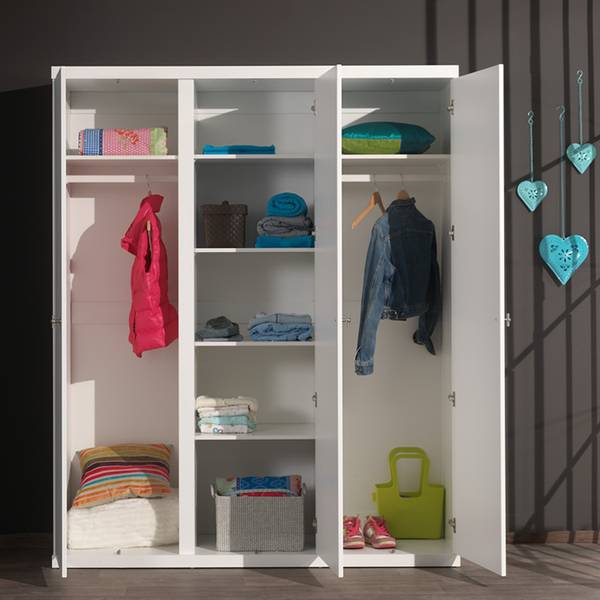 Kleiderschrank Robin (3-trg.) Weiß