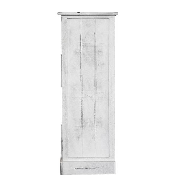 Kommode Nadi I Paulownia teilmassiv - Antik Weiß - 104 cm