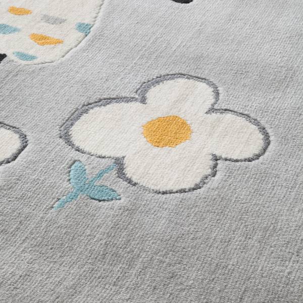 Kinderteppich Canvas II Mischgewebe - Taupe - Taupe