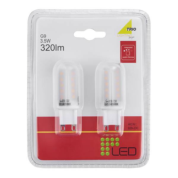 LED-Leuchtmittel Jesi (2er-Set) Kunststoff
