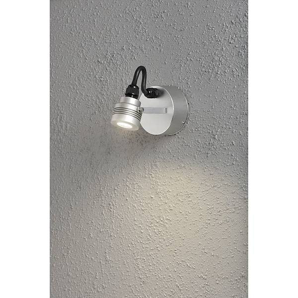 LED Wandleuchte Monza Small Aluminium - 1-flammig