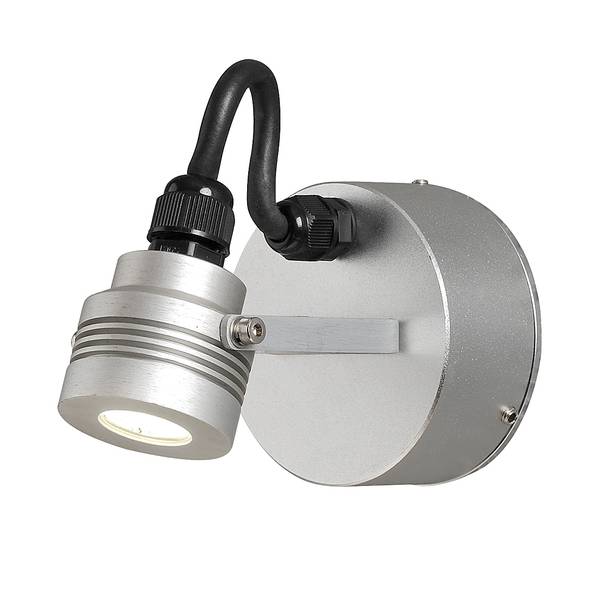 LED Wandleuchte Monza Small Aluminium - 1-flammig