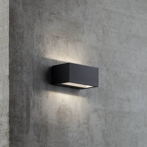 LED-Außenleuchte Nene Glas / Stahl - 1-flammig