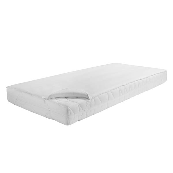 Matratzen-Auflage Premium Baumwolle/atmungsaktive PET Membrane - Weiß - 90x190 cm