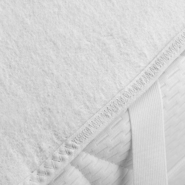 Matratzen-Auflage Premium Baumwolle/atmungsaktive PET Membrane - Weiß - 90x190 cm