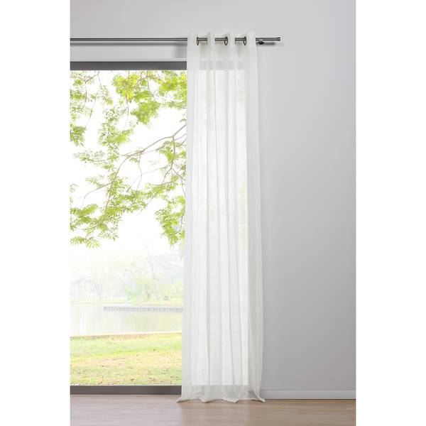 Ösenschal Pure Polyester - Weiß - 135 x 245 cm