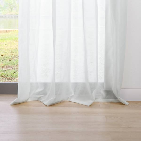 Ösenschal Pure Polyester - Weiß - 135 x 245 cm