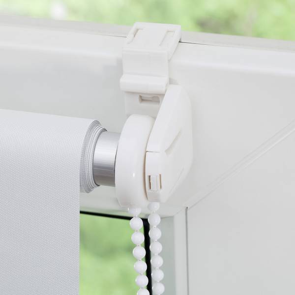 Thermo-Rollo Spotswood I Webstoff - Weiß - 45 x 150 cm