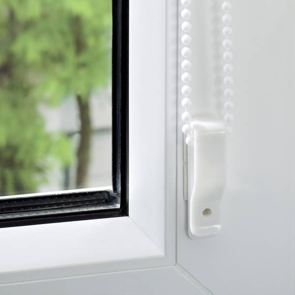 Thermo-Rollo Spotswood I Webstoff - Weiß - 45 x 150 cm