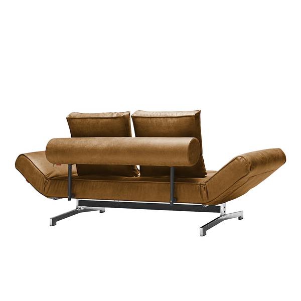 Schlafsofa Ghia Antiklederlook - Braun