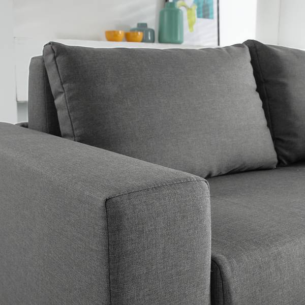 Schlafsofa LATINA Basic Stoff Doran: Grau - Breite: 193 cm
