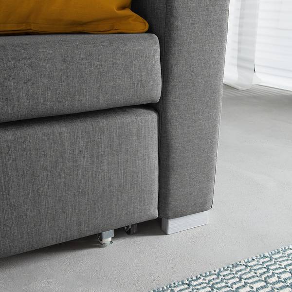 Schlafsofa LATINA Basic Stoff Doran: Grau - Breite: 193 cm