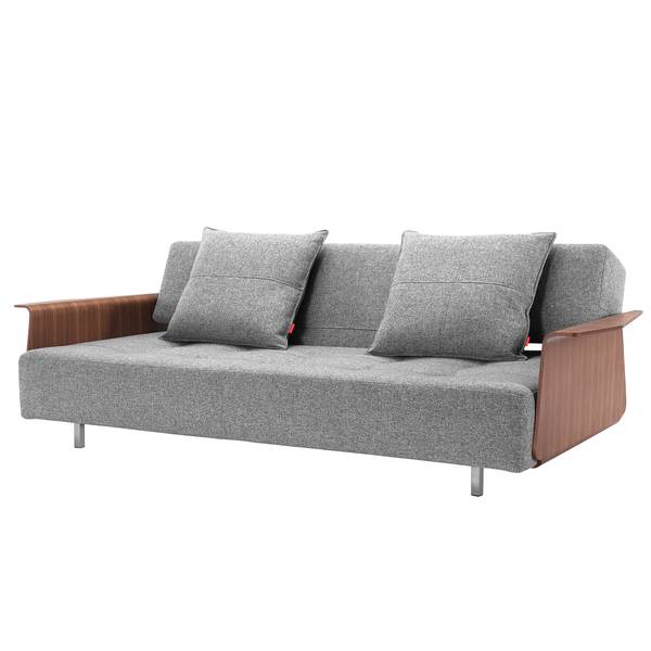 Schlafsofa Long Horn I Webstoff Granit - Stoff Twist: Granite