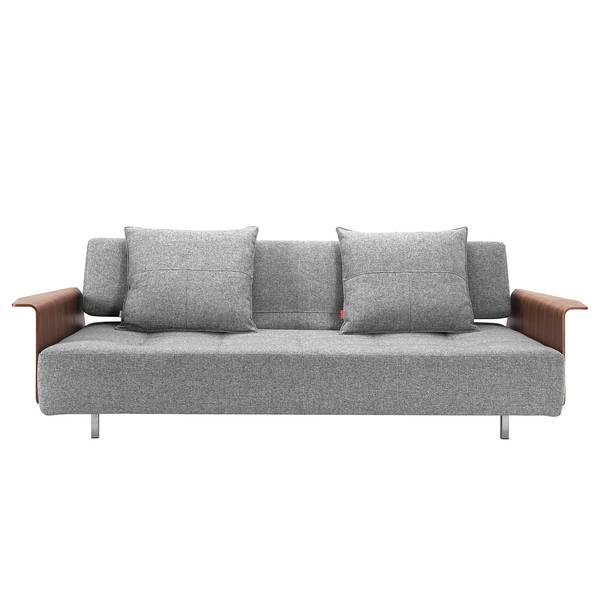 Schlafsofa Long Horn I Webstoff Granit - Stoff Twist: Granite