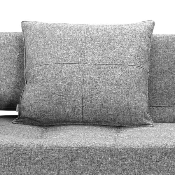 Schlafsofa Long Horn I Webstoff Granit - Stoff Twist: Granite