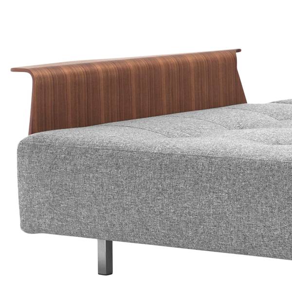 Schlafsofa Long Horn I Webstoff Granit - Stoff Twist: Granite