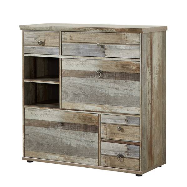 Schuhkommode Tapara I Braun / Grau