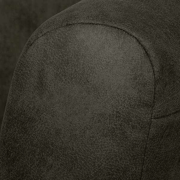 Fauteuil Casales antieke leerlook - antracietkleurig