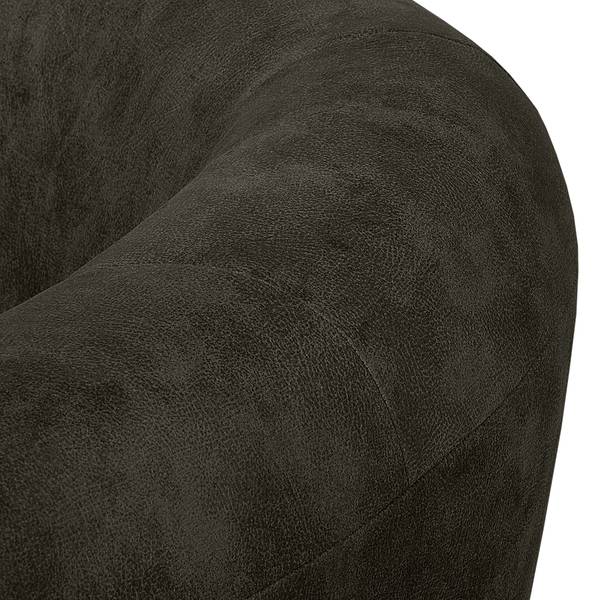 Fauteuil Casales antieke leerlook - antracietkleurig