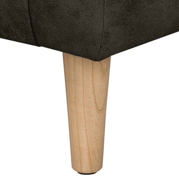 Fauteuil Casales antieke leerlook - antracietkleurig