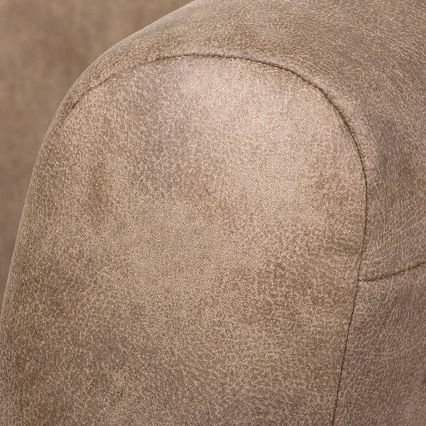 Fauteuil Casales antieke leerlook - cappuccinokleurig