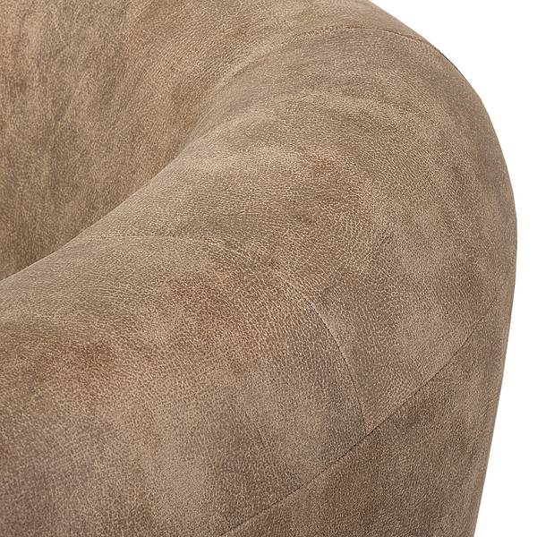 Fauteuil Casales antieke leerlook - cappuccinokleurig
