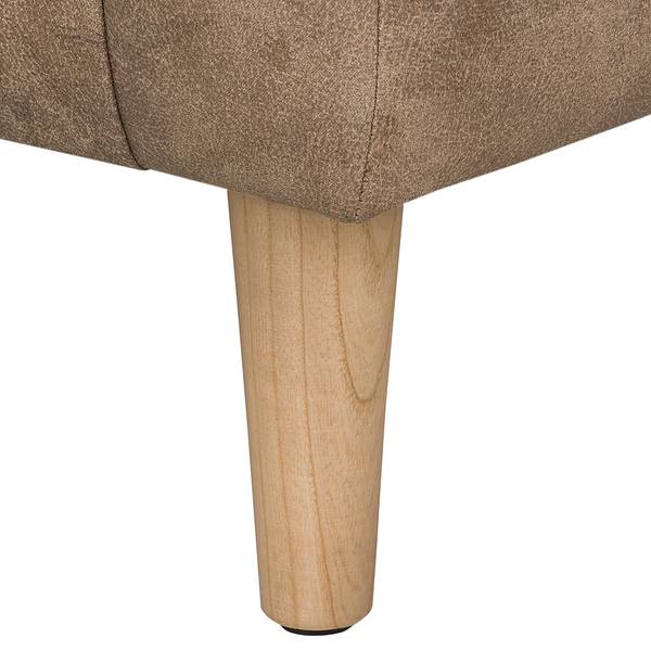 Fauteuil Casales antieke leerlook - cappuccinokleurig