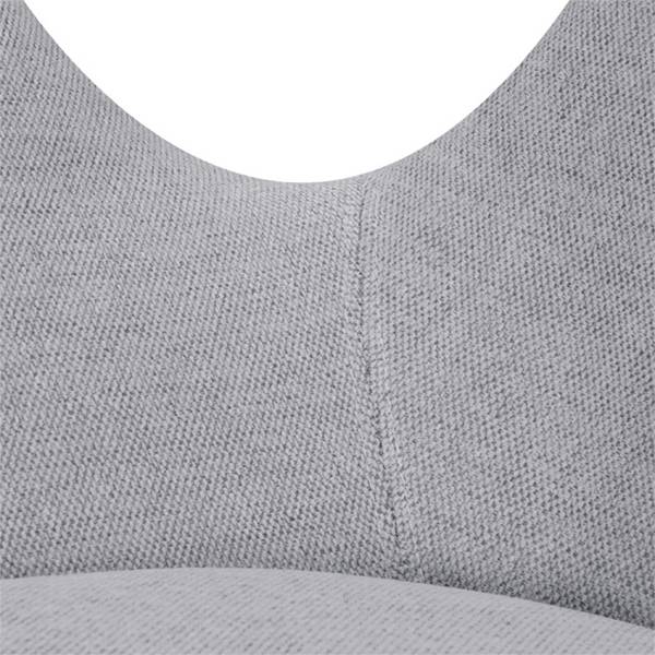 Sessel Houston I Webstoff Webstoff Saia: Hellgrau - Chrom