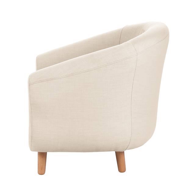 Fauteuil Little Tissu beige - Tissu Tuala: Crème