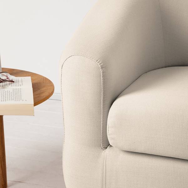 Fauteuil Little Tissu beige - Tissu Tuala: Crème